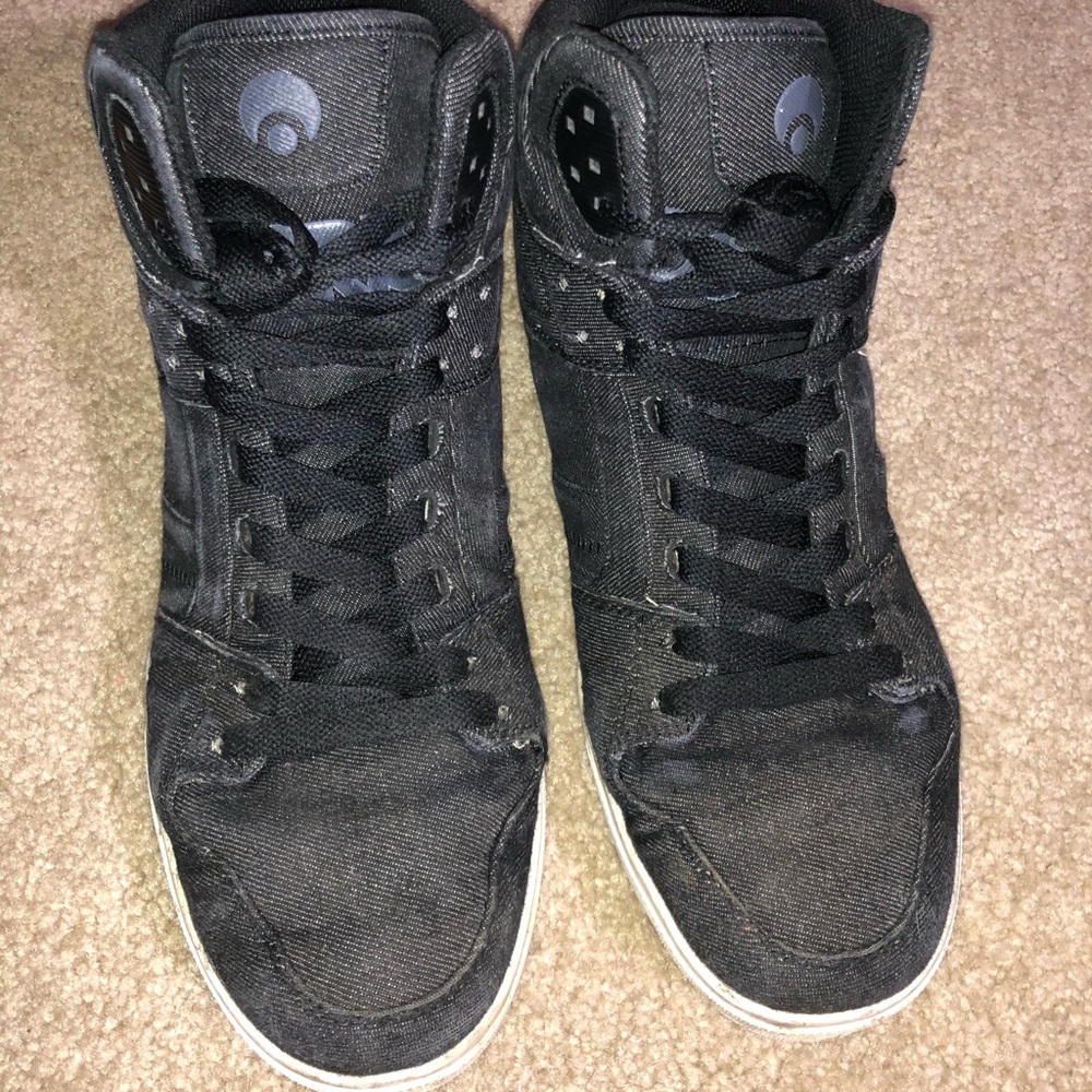 Osiris brand black denim shoes